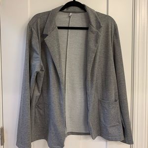 NWOT Heather Gray Jersey Knit Blazer